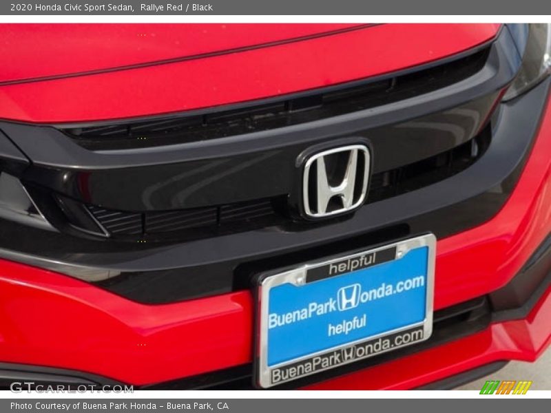 Rallye Red / Black 2020 Honda Civic Sport Sedan