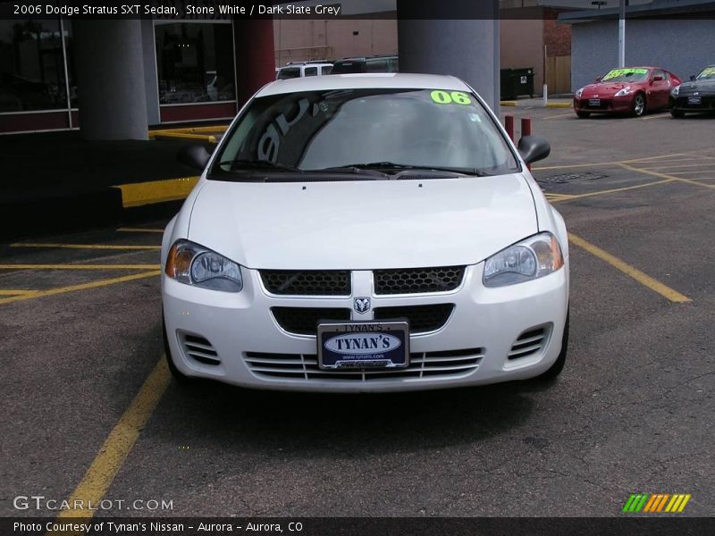 Stone White / Dark Slate Grey 2006 Dodge Stratus SXT Sedan