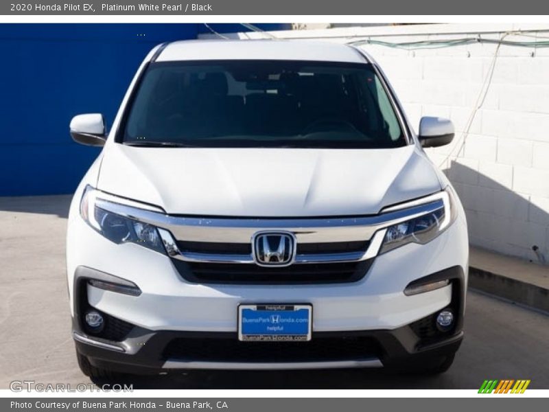 Platinum White Pearl / Black 2020 Honda Pilot EX