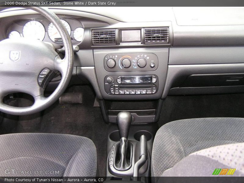 Stone White / Dark Slate Grey 2006 Dodge Stratus SXT Sedan