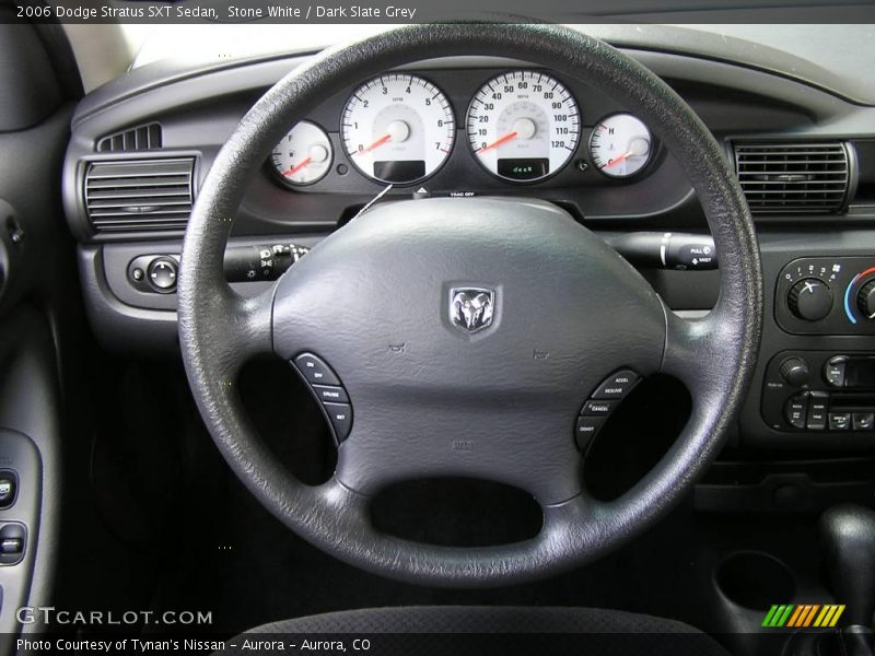 Stone White / Dark Slate Grey 2006 Dodge Stratus SXT Sedan