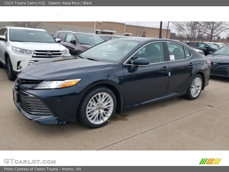 Galactic Aqua Mica / Black 2020 Toyota Camry XLE