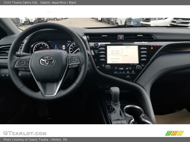 Galactic Aqua Mica / Black 2020 Toyota Camry XLE