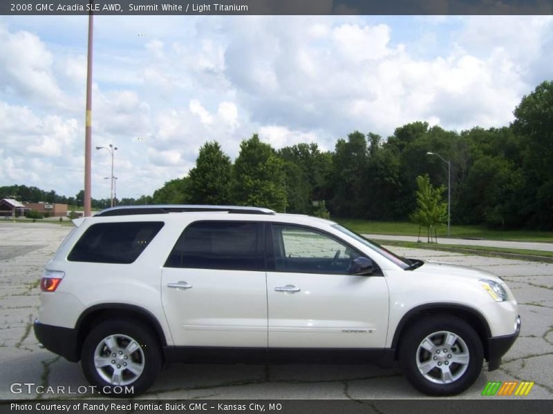 Summit White / Light Titanium 2008 GMC Acadia SLE AWD