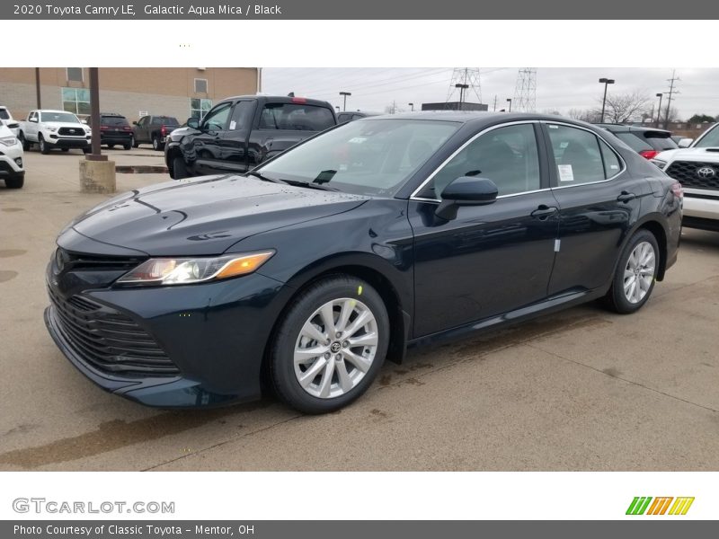 Galactic Aqua Mica / Black 2020 Toyota Camry LE
