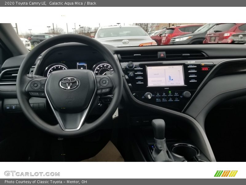 Galactic Aqua Mica / Black 2020 Toyota Camry LE