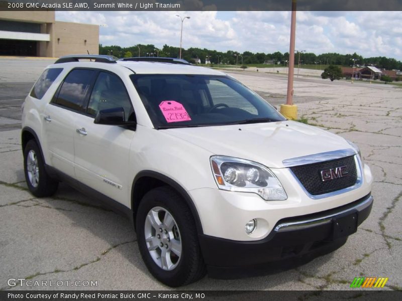 Summit White / Light Titanium 2008 GMC Acadia SLE AWD