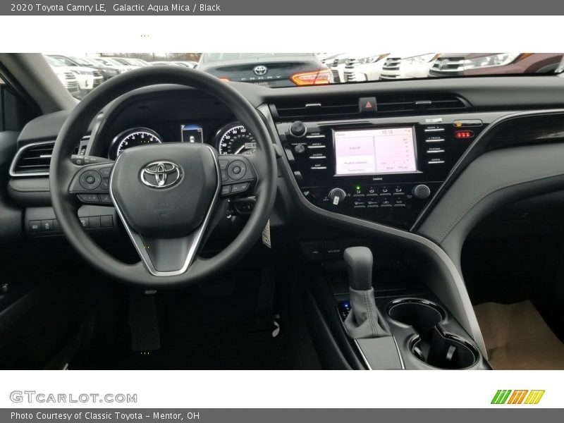 Galactic Aqua Mica / Black 2020 Toyota Camry LE