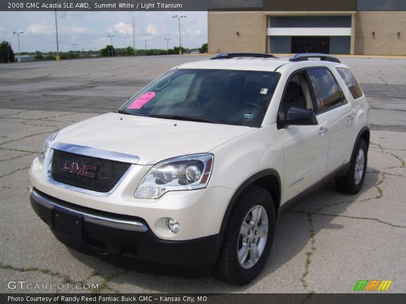 Summit White / Light Titanium 2008 GMC Acadia SLE AWD