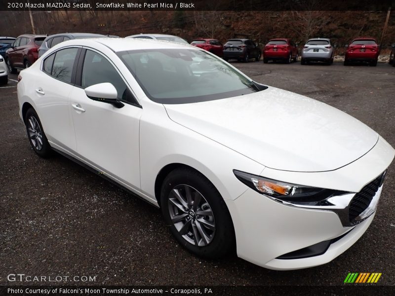 Snowflake White Pearl Mica / Black 2020 Mazda MAZDA3 Sedan