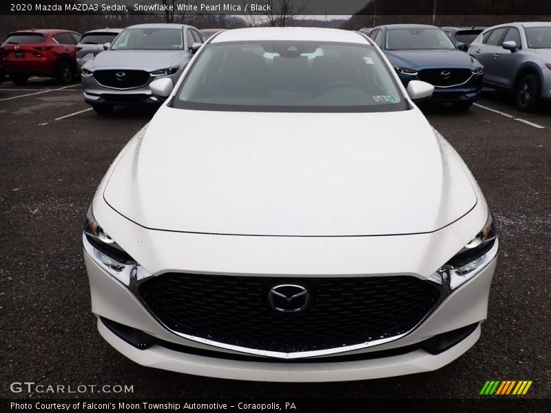 Snowflake White Pearl Mica / Black 2020 Mazda MAZDA3 Sedan