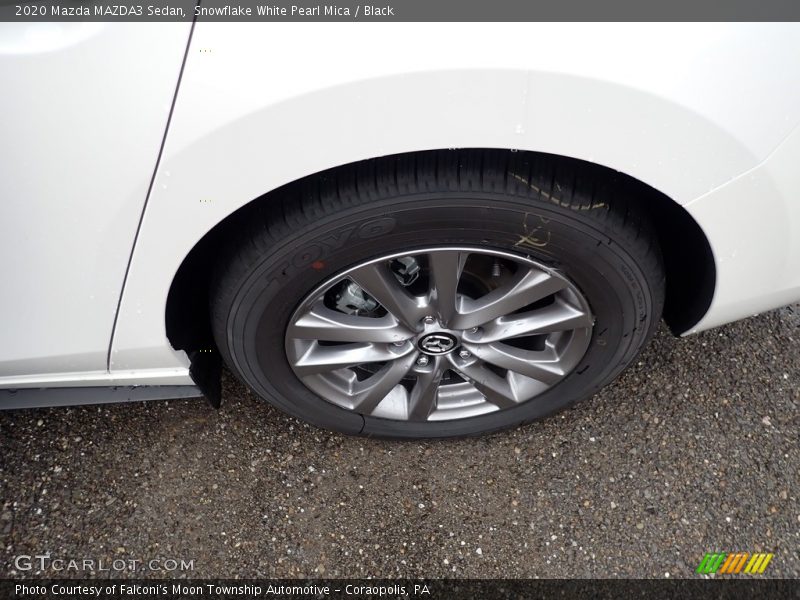 Snowflake White Pearl Mica / Black 2020 Mazda MAZDA3 Sedan
