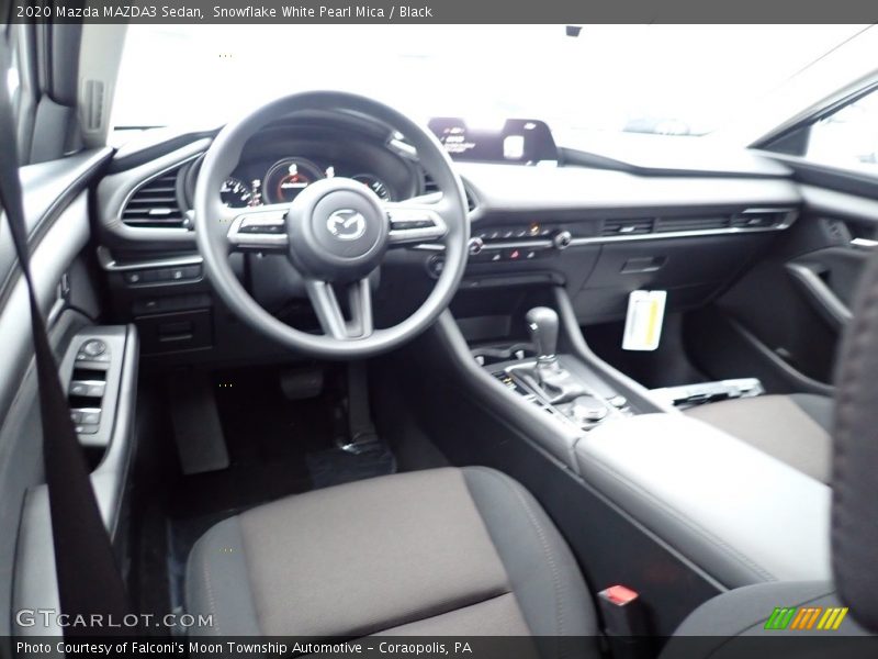 Snowflake White Pearl Mica / Black 2020 Mazda MAZDA3 Sedan