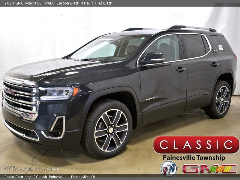 Carbon Black Metallic / Jet Black 2020 GMC Acadia SLT AWD