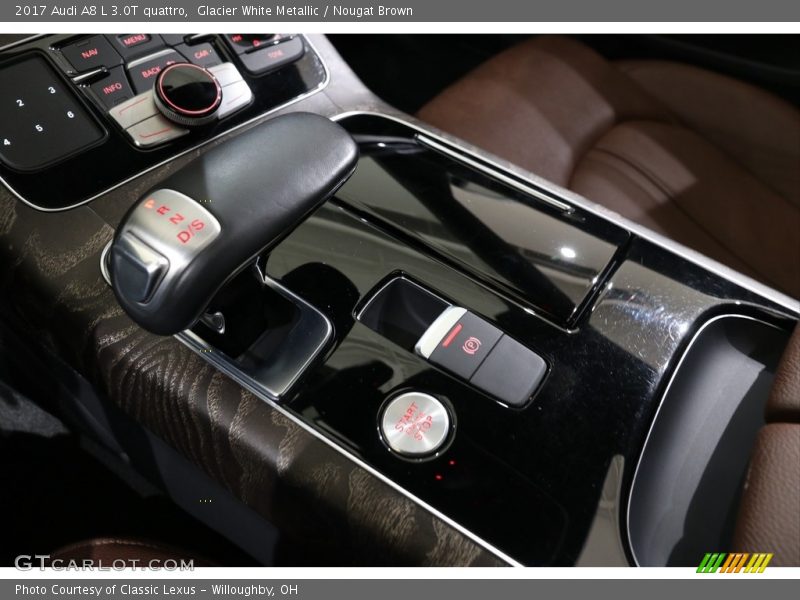Glacier White Metallic / Nougat Brown 2017 Audi A8 L 3.0T quattro