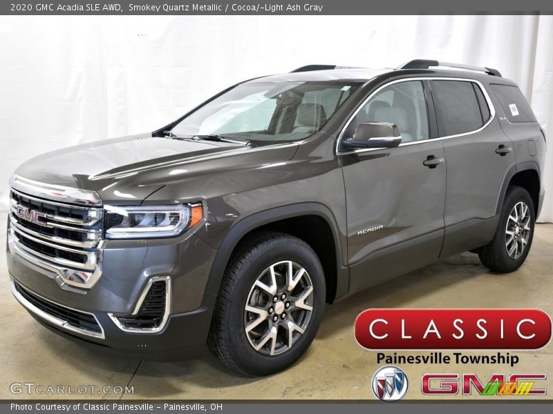 Smokey Quartz Metallic / Cocoa/­Light Ash Gray 2020 GMC Acadia SLE AWD