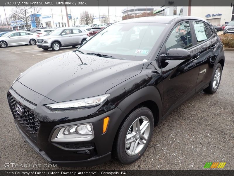 Ultra Black / Black 2020 Hyundai Kona SE AWD