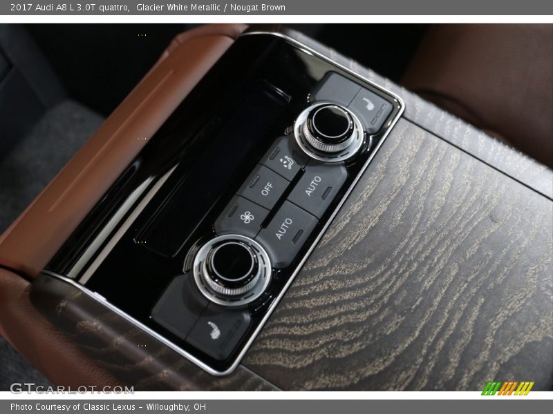 Glacier White Metallic / Nougat Brown 2017 Audi A8 L 3.0T quattro