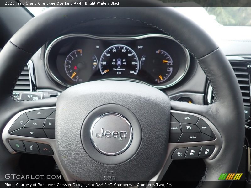 Bright White / Black 2020 Jeep Grand Cherokee Overland 4x4