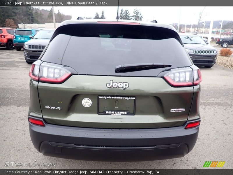 Olive Green Pearl / Black 2020 Jeep Cherokee Latitude 4x4