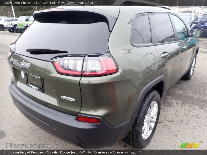 Olive Green Pearl / Black 2020 Jeep Cherokee Latitude 4x4