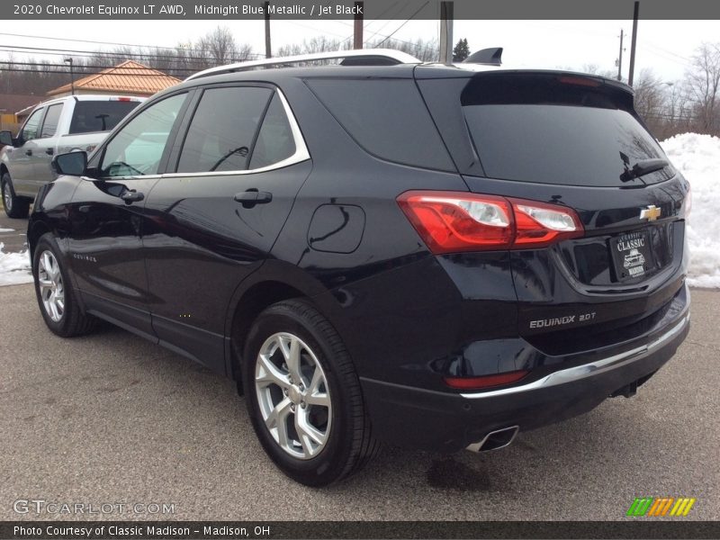 Midnight Blue Metallic / Jet Black 2020 Chevrolet Equinox LT AWD