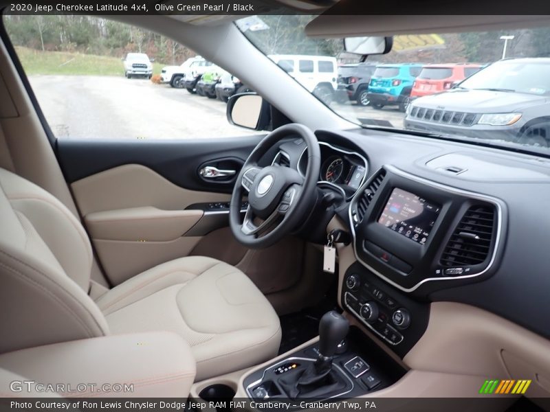 Olive Green Pearl / Black 2020 Jeep Cherokee Latitude 4x4