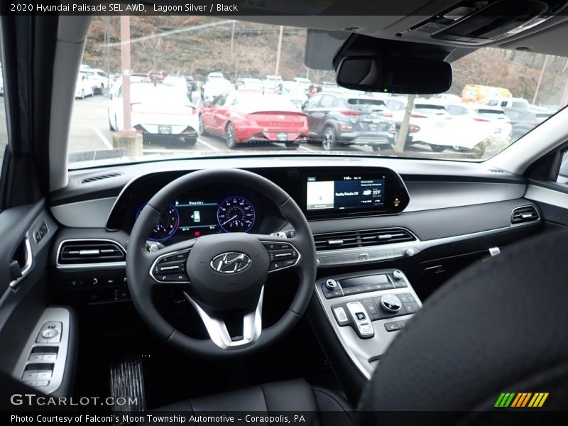 Lagoon Silver / Black 2020 Hyundai Palisade SEL AWD