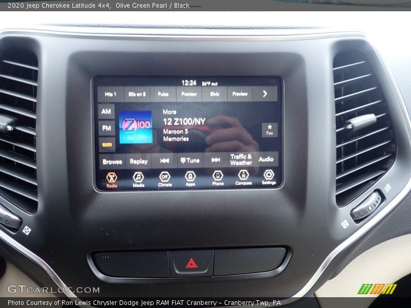Olive Green Pearl / Black 2020 Jeep Cherokee Latitude 4x4