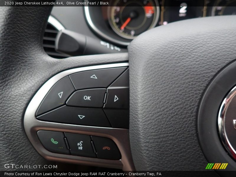 Olive Green Pearl / Black 2020 Jeep Cherokee Latitude 4x4