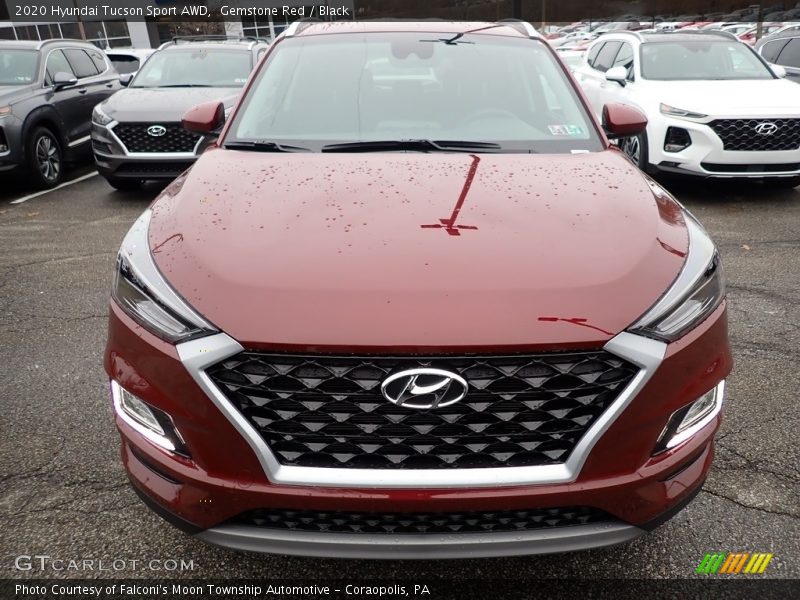 Gemstone Red / Black 2020 Hyundai Tucson Sport AWD