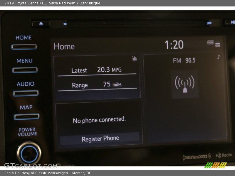 Salsa Red Pearl / Dark Bisque 2019 Toyota Sienna XLE
