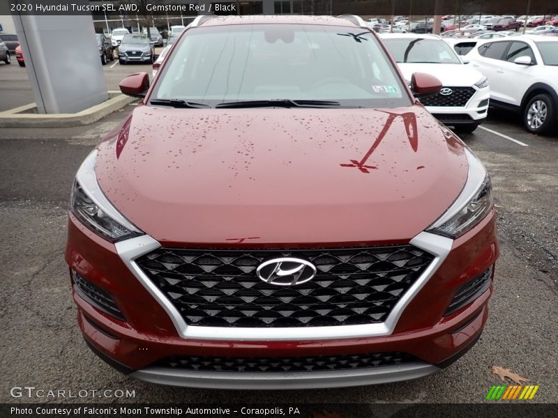 Gemstone Red / Black 2020 Hyundai Tucson SEL AWD