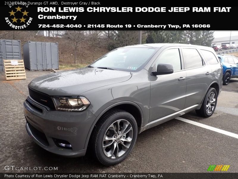 Destroyer Gray / Black 2020 Dodge Durango GT AWD