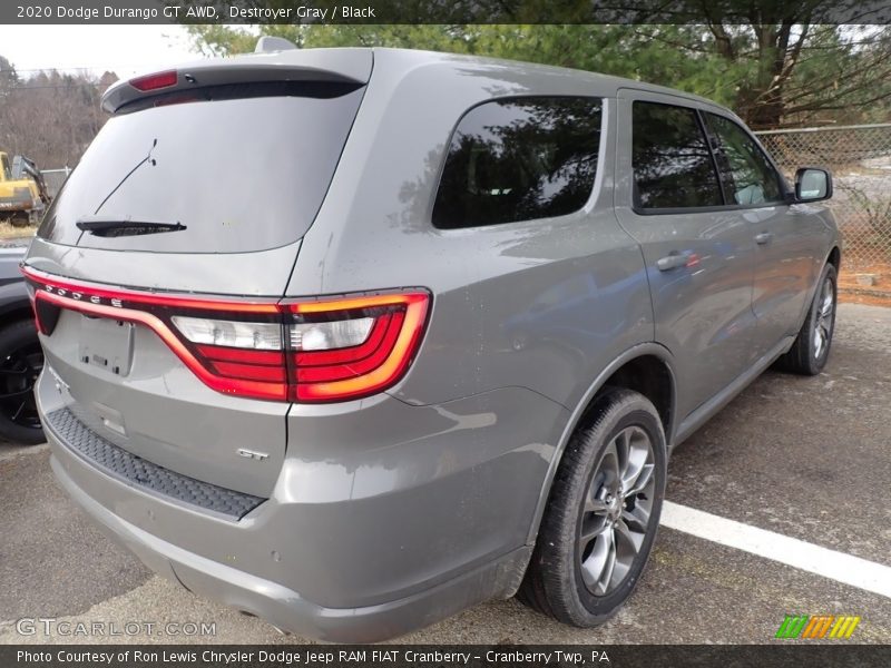 Destroyer Gray / Black 2020 Dodge Durango GT AWD