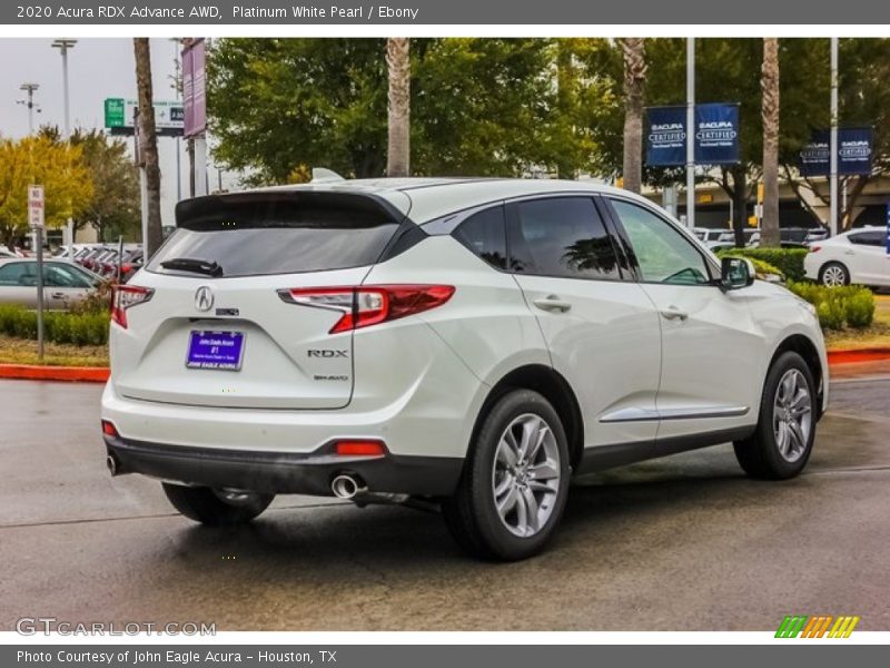 Platinum White Pearl / Ebony 2020 Acura RDX Advance AWD