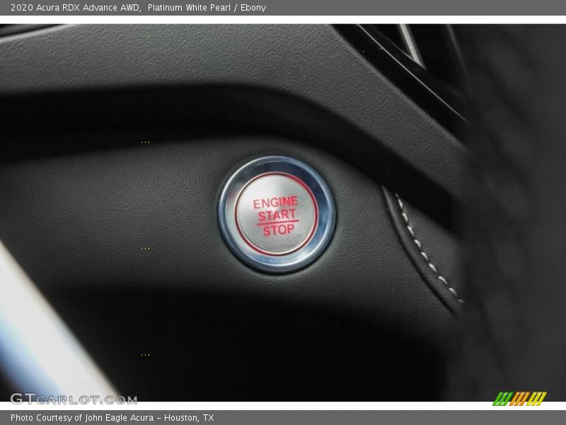 Platinum White Pearl / Ebony 2020 Acura RDX Advance AWD