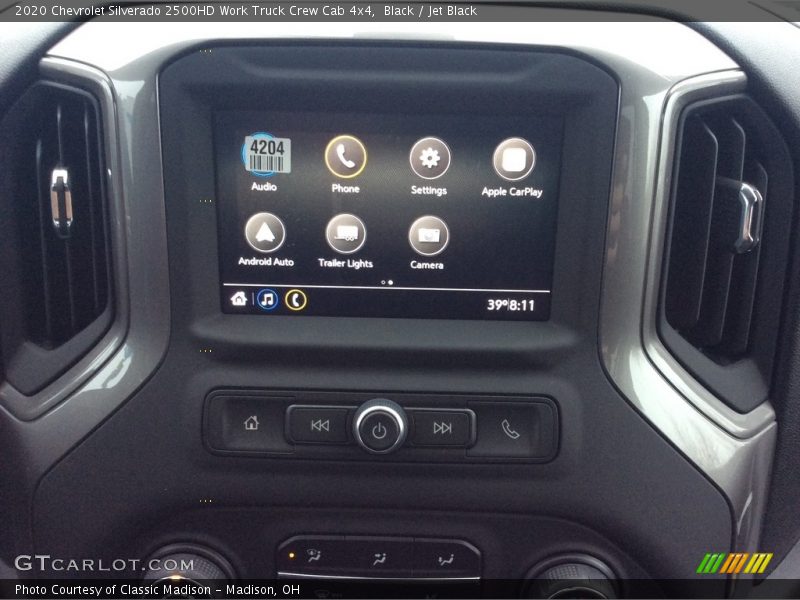 Black / Jet Black 2020 Chevrolet Silverado 2500HD Work Truck Crew Cab 4x4