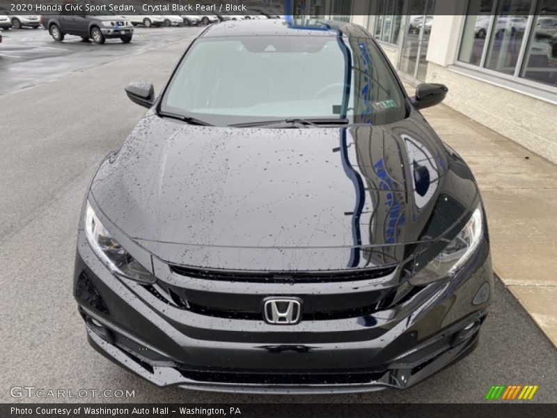 Crystal Black Pearl / Black 2020 Honda Civic Sport Sedan