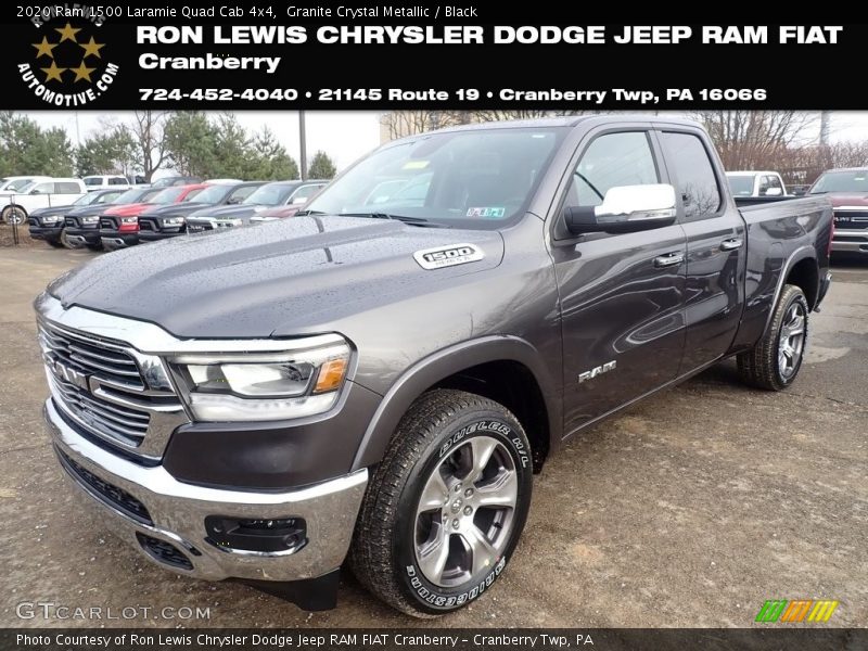Granite Crystal Metallic / Black 2020 Ram 1500 Laramie Quad Cab 4x4