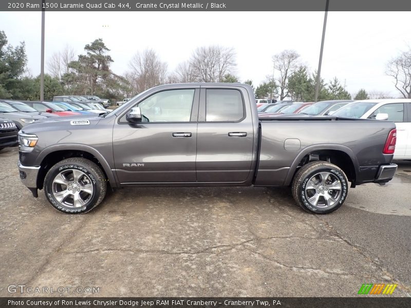 Granite Crystal Metallic / Black 2020 Ram 1500 Laramie Quad Cab 4x4