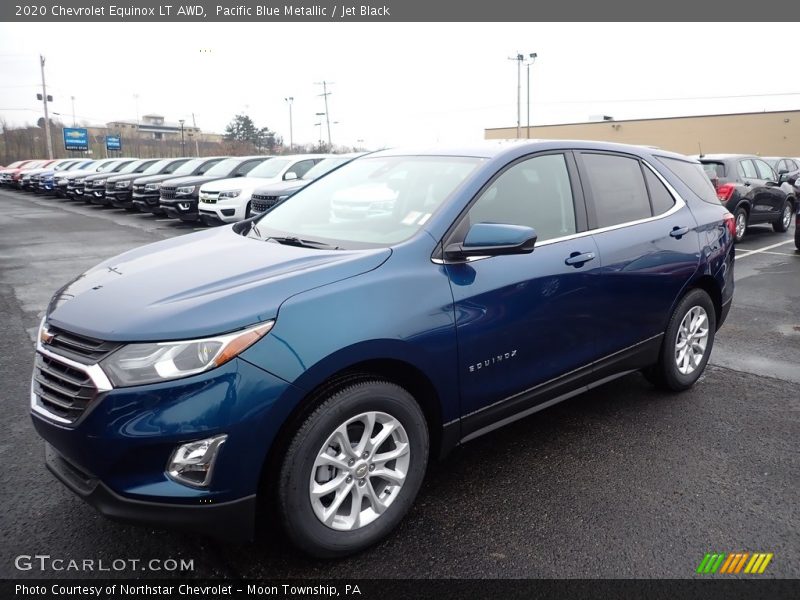 Pacific Blue Metallic / Jet Black 2020 Chevrolet Equinox LT AWD