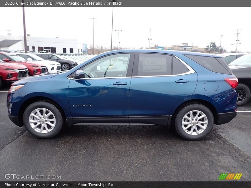 Pacific Blue Metallic / Jet Black 2020 Chevrolet Equinox LT AWD