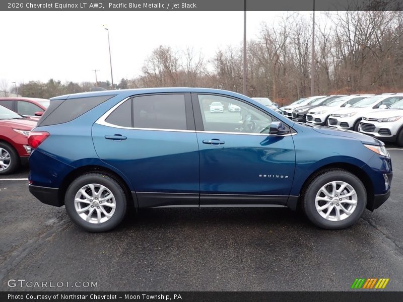 Pacific Blue Metallic / Jet Black 2020 Chevrolet Equinox LT AWD