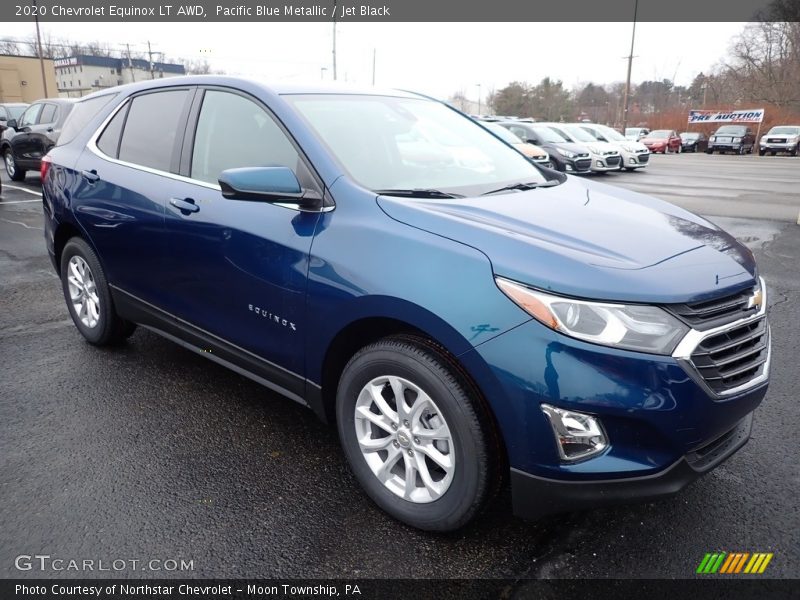 Pacific Blue Metallic / Jet Black 2020 Chevrolet Equinox LT AWD
