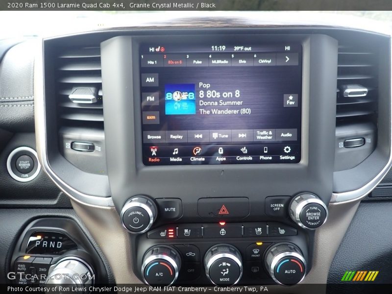 Granite Crystal Metallic / Black 2020 Ram 1500 Laramie Quad Cab 4x4