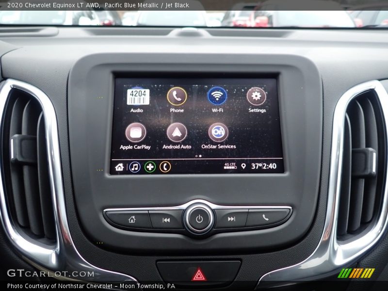 Pacific Blue Metallic / Jet Black 2020 Chevrolet Equinox LT AWD