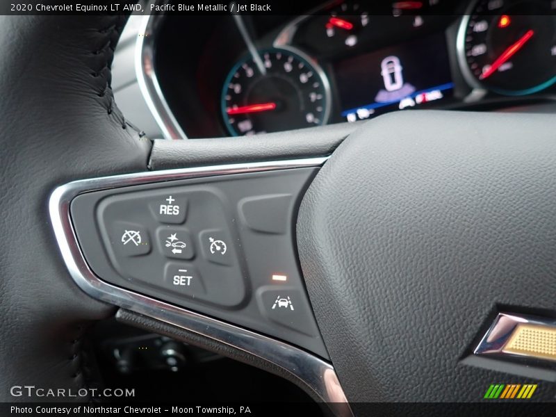 Pacific Blue Metallic / Jet Black 2020 Chevrolet Equinox LT AWD