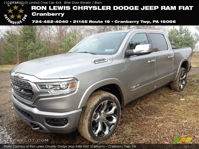 Billet Silver Metallic / Black 2020 Ram 1500 Limited Crew Cab 4x4