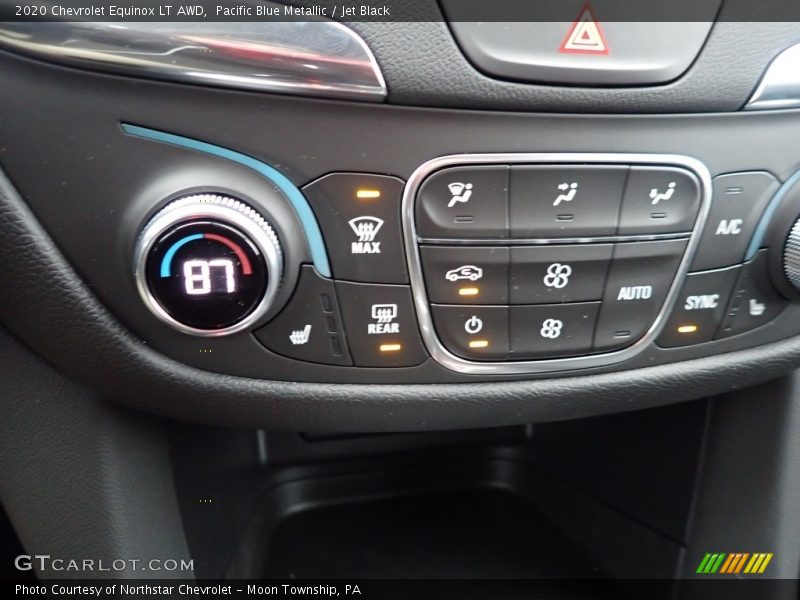 Pacific Blue Metallic / Jet Black 2020 Chevrolet Equinox LT AWD